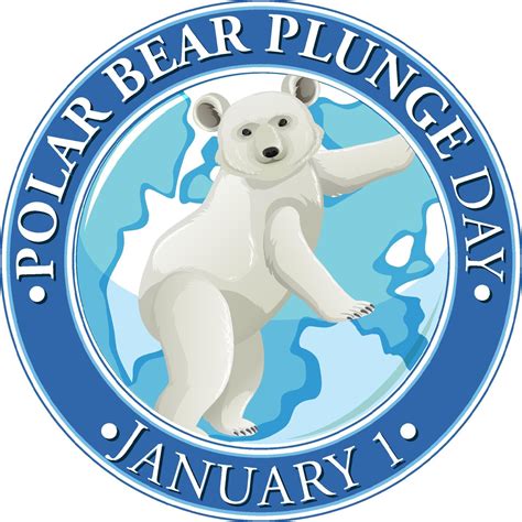 Polar Bear Plunge Day January Icon 13763723 Vector Art At Vecteezy