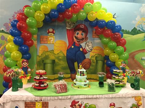 Cumpleaños De Mario Bross Mario Bros Birthday Party Ideas Super