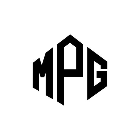 Diseño De Logotipo De Letra Mpg Con Forma De Polígono Diseño De