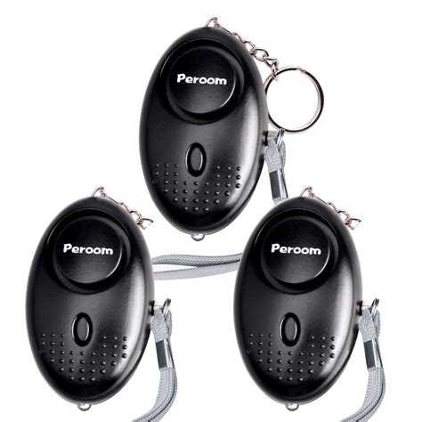 Peroom Personal Alarm 3 Pack 140db Emergency Self Defense Security