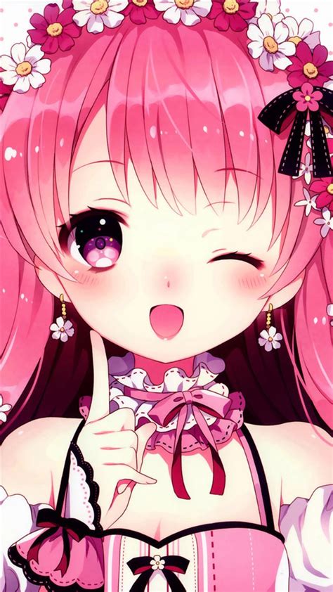 Anime Cute Girl Iphone 8 Wallpapers Free Download