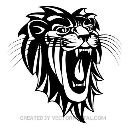 Roaring Lion Image Royalty Free Stock Svg Vector