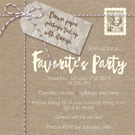 What 5 Teach Me Favorite Things Party Invitation Favorite Things