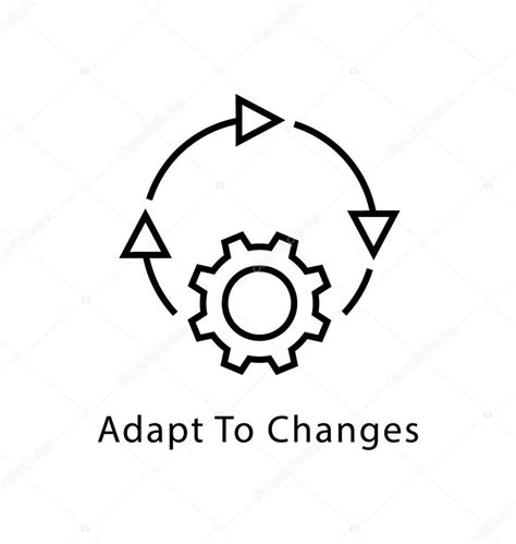Adapt Changes Vector Line Icon — Stock Vector © Creativestall 178103728