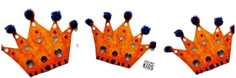 Sophie heeft een kroon van een papieren bordje kalligram kroon voor koningsdag koningsdag kroon koning. Creatieve Koningsdag kroon knutsel maken met verftechnieken » Crea met kids