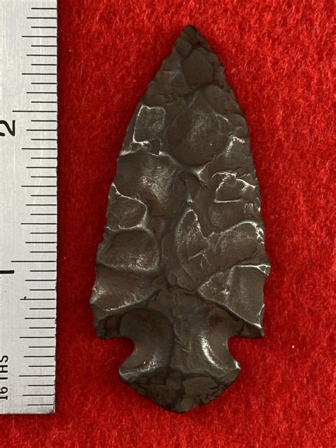 Bid Now Rare Hematite Dovetail Indian Artifact Arrowhead Invalid