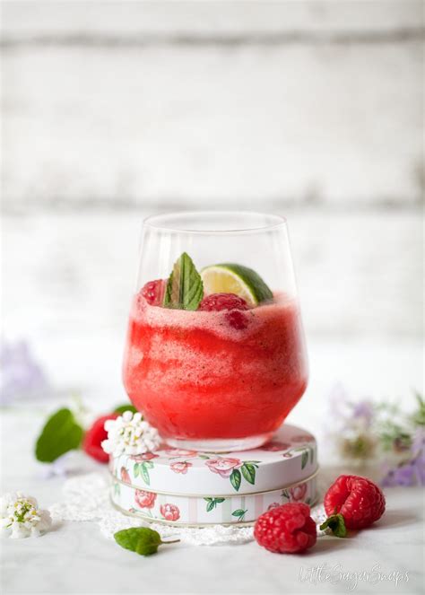 frozen gin and tonic with raspberries and mint littlesugarsnaps gin and tonic tonic syrup slushies