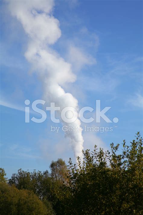Plume Of Smoke In The Sky Stock Photo Royalty Free Freeimages