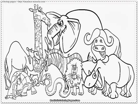 Coloring Pages Of Zoo Animals Timeless