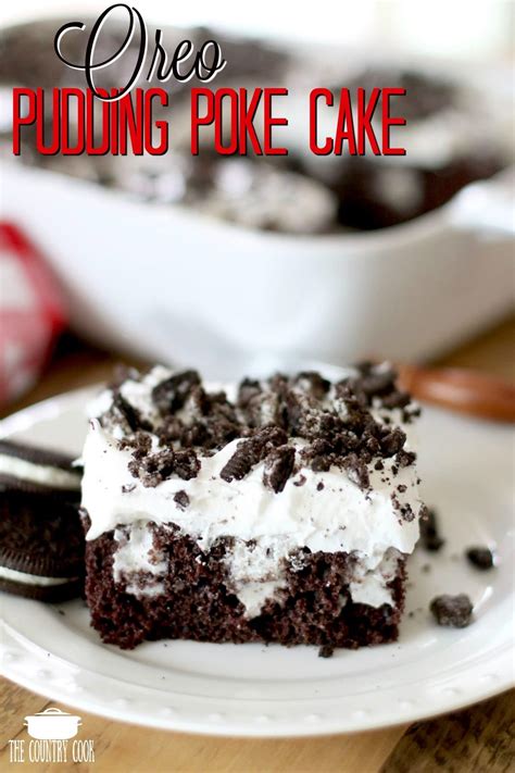 In a large mixing bowl, combine the chocolate cake mix, milk (3/4 cup), vegetable oil, eggs, sour cream and vanilla extract. OREO PUDDING POKE CAKE (+Video) | Recipe | Oreo pudding ...