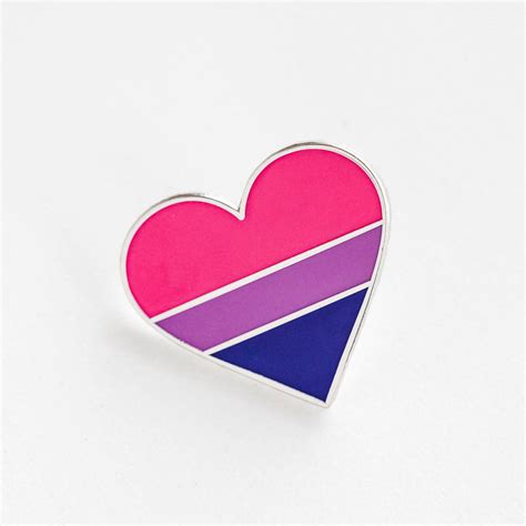 Bisexual Heart Pride Flag Enamel Pin Lgbtq Pin Dream Maker Pins