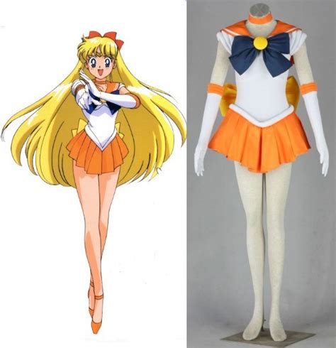 Sailor Moon Minako Aino Sailor Venus Cosplay Halloween Woman Costumes