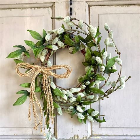 Pussy Willow Wreath Etsy