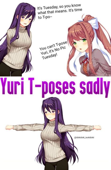 T Pose Meme Monika