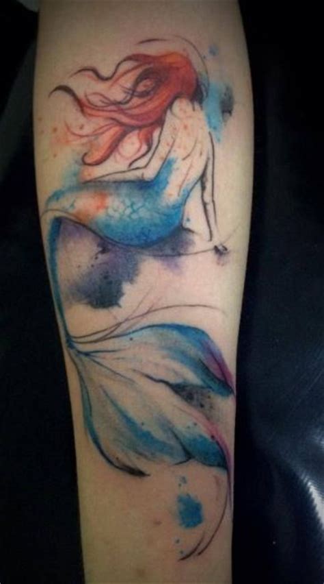 Colored Mermaid Tattoo Design Of Tattoosdesign Of Tattoos
