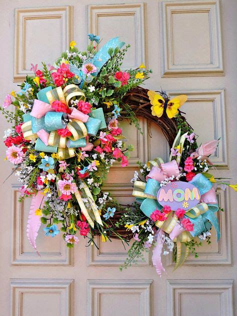 55 Mothers Day Wreaths Ideas In 2021 Mothers Day Wreath Wreaths