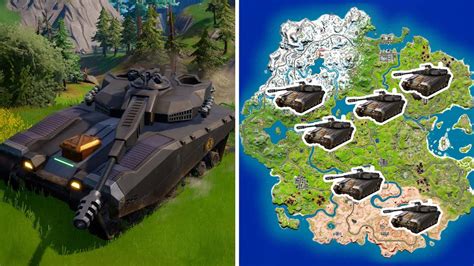All Tank Spawn Locations In Fortnite Youtube