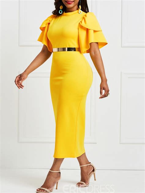 Yellow Summer Dress Plus Size References Prestastyle