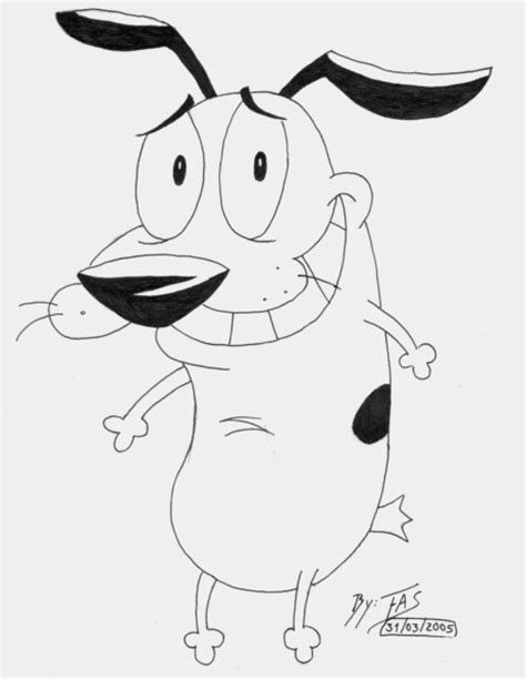 Courage The Cowardly Dog By Fasmgl On Deviantart