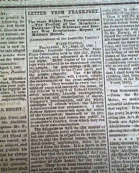 The Confederate Newspaper From Kentucky