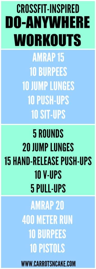 Crossfit Inspired Do Anywhere Workouts Carrots N Cake