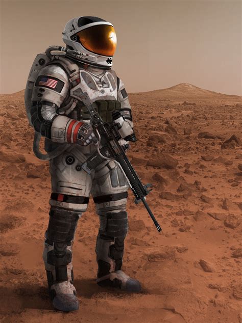 Artstation Destiny Mars Astronaut For Intro Movie Isaac Hannaford