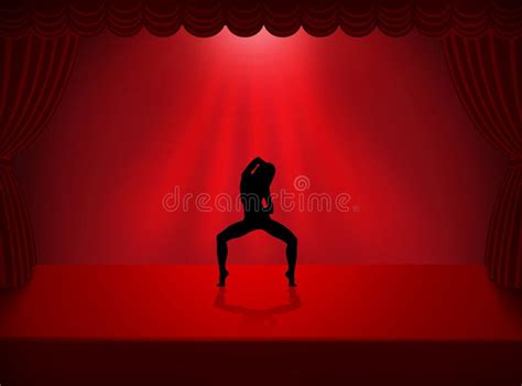 ballet dancer set in silhouette dancing stock illustration illustration of dancer active