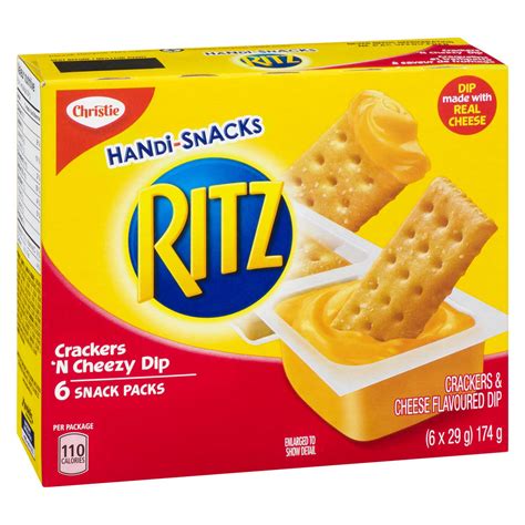 Ritz Handi Snacks Crackers And Cheese Flavoured Dip Powells Supermarkets