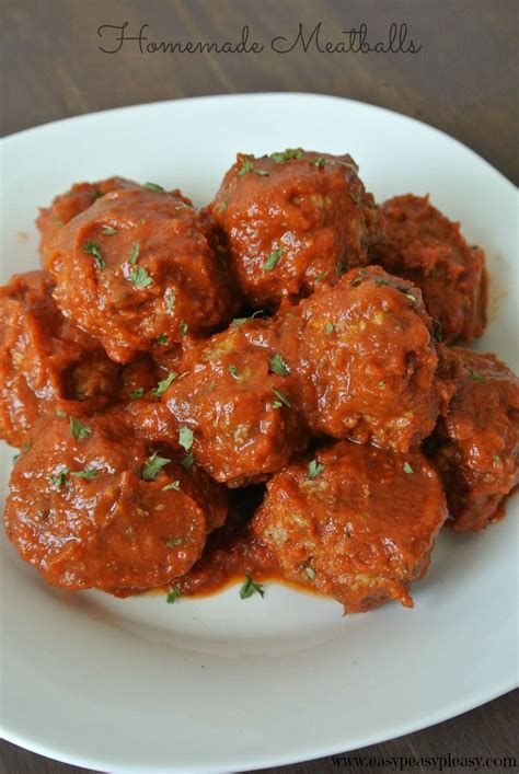 They're a combination of beef and pork, and they turn out perfect every there once was a relative who casually commented that she couldn't believe that i didn't have a recipe for homemade meatballs on my site. Kid Approved Easy Homemade Meatballs - Easy Peasy Pleasy