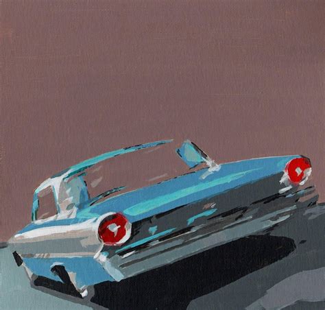 Acrylics Painting Of A Ford Galaxie 500 Xl By Luc Tijssen Galaxie 500