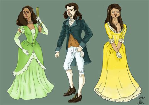 Alexander Hamilton Angelica And Eliza Schuyler By Laoan On Deviantart