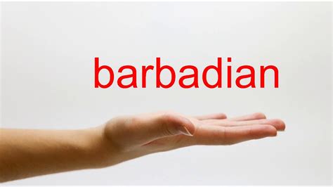 how to pronounce barbadian american english youtube