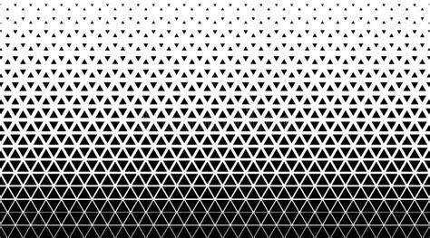 Halftone Triangle Abstract Background Black And White Vector Pattern