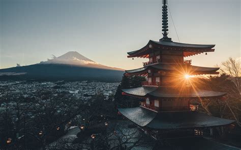 Mount Fuji Japan City Landscape Scenery 4k 3840x2160 Mount Fuji 2560x1600 Wallpaper