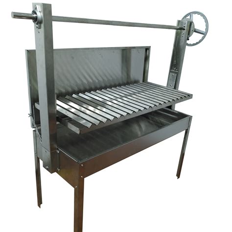 Argentine Wood Fired Bbq Parrilla Asado Grill With V Grate Grill Rotisserie