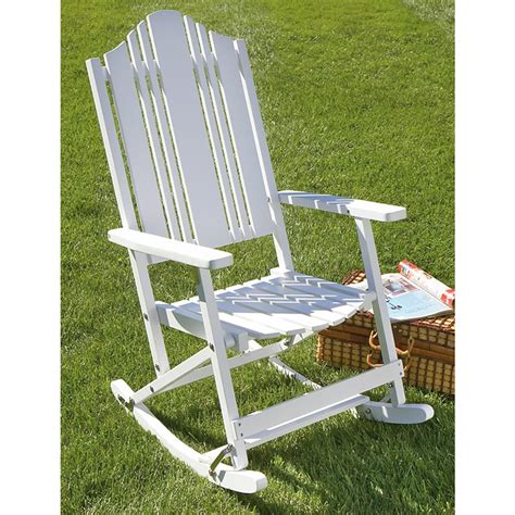 Folding Solid Wood Outdoor Rocking Chair 149824 Patio Furniture At