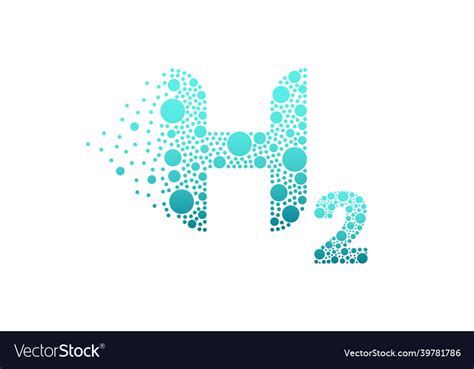 Hydrogen H2 Logo Icon Royalty Free Vector Image