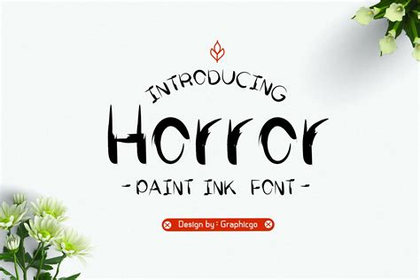 Horror Ink Font Handwriting Fonts Creative Market