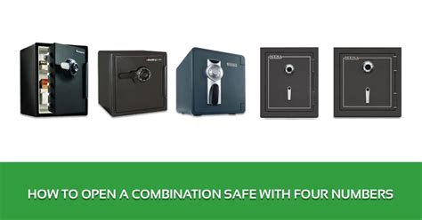 If you are just using the handle to attempt to enter the safe, turn the handle to the right and attempt to open. How To Open A Combination Safe With Four Numbers