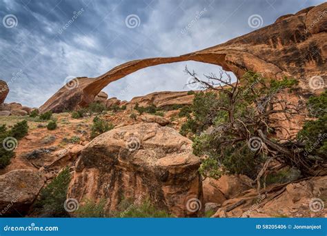 Sandstone Arches And Natural Structures Stock Photo Image Of Lookout