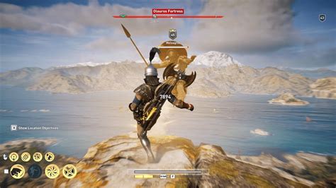 Epic Spartan Kick Off Cliff Assassins Creed Odyssey Youtube