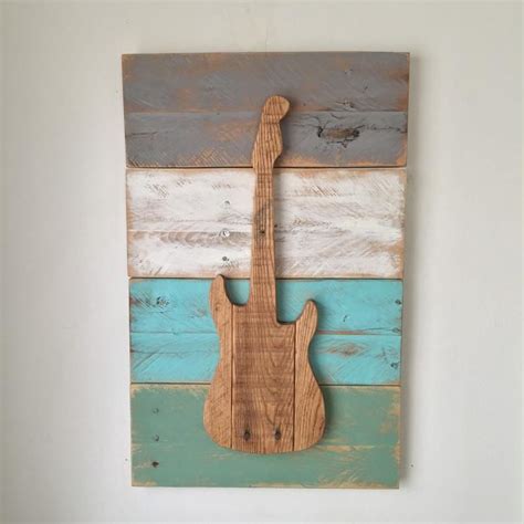 Guitar Rustic Home Decor Wall Hanging Etsy Rustic Wall Decor
