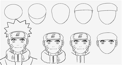 Step By Step Cara Menggambar Sketsa Naruto Dzargon
