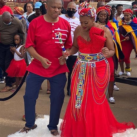 Clipkulture Red Lobola Outfits For Couples