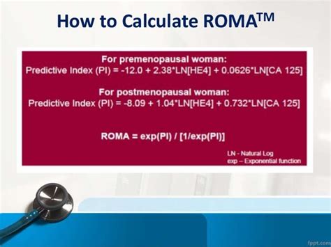 Roma Risk Of Ovarian Malignancy Algorithm