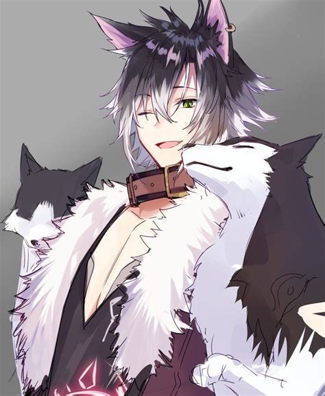 Woof🐺 Anime Cat Boy Anime Furry Wolf Boy Anime