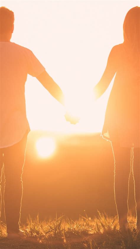 1080x1920 1080x1920 Holding Hands Couple Love Hd Sunset