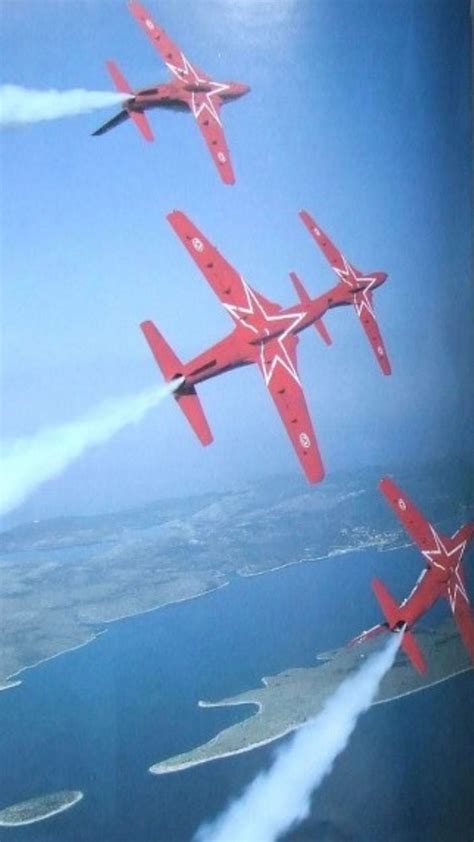 Leteće Zvezdeflying Stars Aerobatic Group From Zadar Military Aviation Academy Ryugoslavia