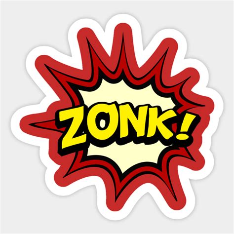 Zonk Comic Book Onomatopoeia Comics Effect Sticker Teepublic