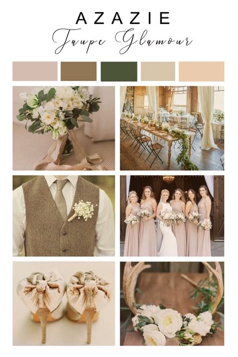 Taupe Glamour Wedding Color Scheme February Wedding Colors Champagne